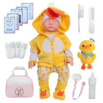 Bebe Reborn Boneca Realista De Silicone Patinho Pelúcia Bebe Reborn Boneca Realista De Silicone Patinho Pelúcia