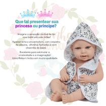 Bebê Reborn Boneca Realista Enxoval Roupão Panda Completo Bebê Reborn Boneca Realista Enxoval Roupão Panda Completo