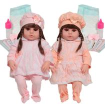 Bebê Reborn Boneca Realista Gêmeas Com Conjuntinho de Renda Bebê Reborn Boneca Realista Gêmeas Com Conjuntinho de Renda