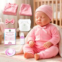 Bebê Reborn Boneca Realista Livia De Olhos Fechados Em Silicone Envio Imediato Bebê Reborn Boneca Realista Livia De Olhos Fechados Em Silicone Envio Imediato