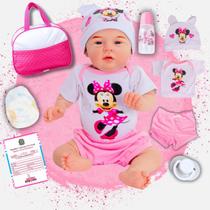 Bebe Reborn Boneca Realista Menina Em Silicone Com Bolsa Maternidade Bebe Reborn Boneca Realista Menina Em Silicone Com Bolsa Maternidade