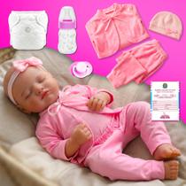Bebê Reborn Boneca Realista Original Completa Rosali Em Silicone Com Bolsa de Martenidade Bebê Reborn Boneca Realista Original Completa Rosali Em Silicone Com Bolsa de Martenidade