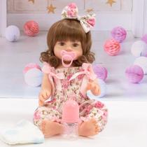 Bebe Reborn Boneca Reborn Corpo de Silicone Pode dar Banho