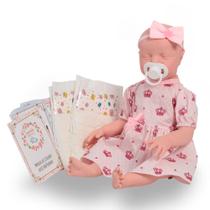Bebe Reborn Boneca Recém Nascida Realista Princesa 42cm