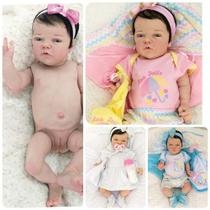 Bebe Reborn Bonecas Atticus Menina Silicone Banho Real Bebe Reborn Bonecas Atticus Menina Silicone Banho Real