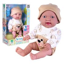 Bebê Reborn Boneco Life Baby Menino Com Chupeta - Super Toys