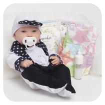 Bebê Reborn Boneco Lucca Em Silicone Pode Molhar + Itens Bebê Reborn Boneco Lucca Em Silicone Pode Molhar + Itens