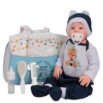 Bebê Reborn Boneco Menino 100% Silicone Bolsa Acessórios Bebê Reborn Boneco Menino 100% Silicone Bolsa Acessórios
