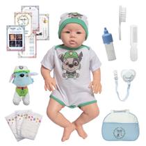Bebe Reborn Boneco Menino Enxoval Patrulha Canina Completo Bebe Reborn Boneco Menino Enxoval Patrulha Canina Completo