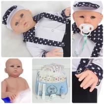 Bebê Reborn Boneco Menino Príncipe Corpinho De Silicone