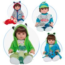 Bebê Reborn Boneco Menino Realista Corpo Silicone Bichinhos