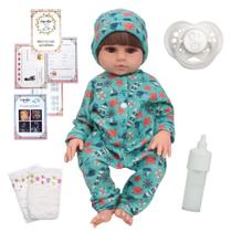 Bebê Reborn Boneco Príncipe Fofinho 46cm + Acessórios