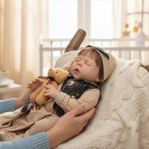 Bebê Reborn Boneco Realista Fio a Fio Olho Fechado + Itens Bebê Reborn Boneco Realista Fio a Fio Olho Fechado + Itens