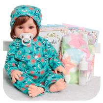 Bebê Reborn Boneco Realista Fio a Fio Pijama Marinheiro