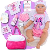 Bebê Reborn Boneco Realista Maddie Corpinho Siliconado Pode Dar Banho Kit Bolsa Maternidade Variações