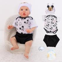 Bebê Reborn Boneco Realista Mickey Menino