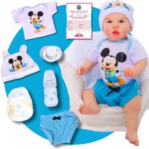 Bebê Reborn Boneco Realista Mickey Menino