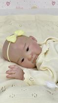 Bebê Reborn Careca Silicone Menina Boneca Realista 50cm Toma Banho Kit Completo e Articulada Bebê Reborn Careca Silicone Menina Boneca Realista 50cm Toma Banho Kit Completo e Articulada