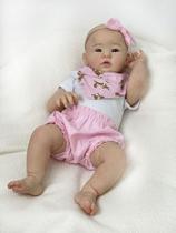 Bebe Reborn Carequinha Banho Silicone Realista Abigail - Ana dolls
