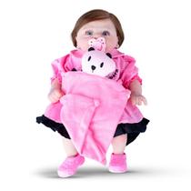 Bebê Reborn Coco Malu Silicone Solido Fio A Fio