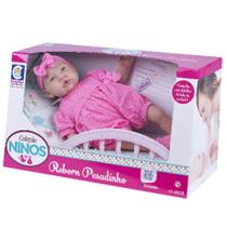 Bebe reborn colecao ninos pesadinho menina 44cm cotiplas