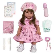 Bebê Reborn Com Cabelo Castanho Baby Alive Corpo de Silicone Bebê Reborn Com Cabelo Castanho Baby Alive Corpo de Silicone