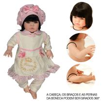 Bebê Reborn Corpo Siliconado Morena Ash Caqui Cegonha Dolls