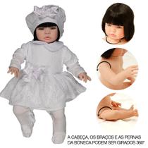 Bebê Reborn Corpo Siliconado Morena Branco Cegonha Dolls