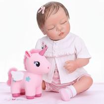Bebê Reborn Corpo Silicone Menina Olhos Fechados NEW HAPPY Bebê Reborn Corpo Silicone Menina Olhos Fechados NEW HAPPY