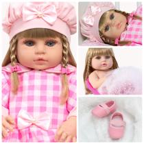 Bebe Reborn de Silicone Barbie Princesa Articulada Linda Bebe Reborn de Silicone Barbie Princesa Articulada Linda