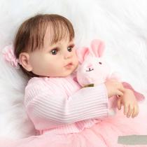 Bebê Reborn De Silicone Fio a Fio Realista Com Acessórios Bebê Reborn De Silicone Fio a Fio Realista Com Acessórios