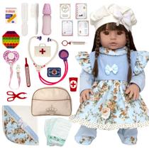 Bebê Reborn de Silicone Realista Enxoval com Acessórios NPK Bebê Reborn de Silicone Realista Enxoval com Acessórios NPK