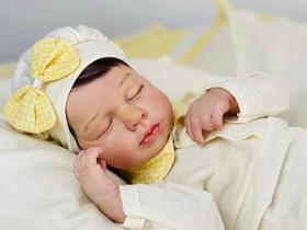 Bebê Reborn Dormindo Kit Lou Lou Realista Pronta Entrega