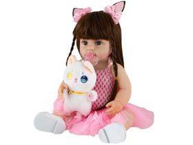Bebê Reborn Gatinha DY0001-GT Lullie Dolls 48cm
