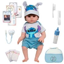 Bebê Reborn Gatinho Com Acessórios Pode Dar Banho + Bolsa Bebê Reborn Gatinho Com Acessórios Pode Dar Banho + Bolsa