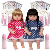 Bebe Reborn Gêmeas 100% de Silicone Princesas Envio Rápido - Cegonha Reborn Dolls