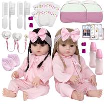 Bebe Reborn Realista Loira Enxoval Completo Kit 20 Itens - Chic