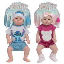 Bebê Reborn Gêmeos Casal Abigail Com Bolsa Enxoval Completo Bebê Reborn Gêmeos Casal Abigail Com Bolsa Enxoval Completo