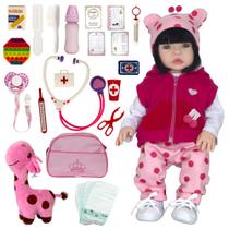 Bebe Reborn Girafinha Boneca Silicone 100% Magazine Luiza LOL - Cegonha Reborn Dolls