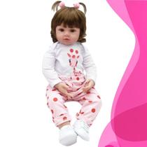 Bebe Reborn Girafinha Corpo de Silicone Marca New Happy Bebe Reborn Girafinha Corpo de Silicone Marca New Happy