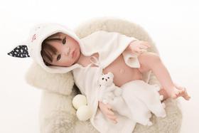 Bebê Reborn Hora Do Banho 100% Silicone Creme Claro