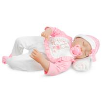 Bebê Reborn Kikita Boneca Deitada DLG-02A - Fênix Brinquedos