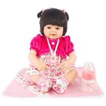 Bebê Reborn Kikita Fênix Boneca Com Chupeta Magnética DLP-01J
