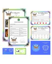 Bebê Reborn Kit com 7 Documentos para bebê reborn ou bonecas em geral para brincar