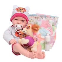 Bebê Reborn Larinha Realista Silicone Carequinha Acessórios
