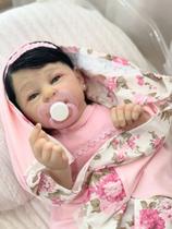 Bebê Reborn Mary Ann Princesa Realista Silicone Boneca com Kit Completo e Certidão de Nascimento Presente Menina