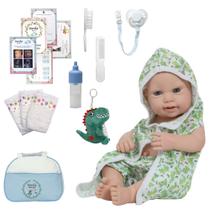 Bebê Reborn Masculino Realista Roupão Jacare Bolsa Itens Bebê Reborn Masculino Realista Roupão Jacare Bolsa Itens