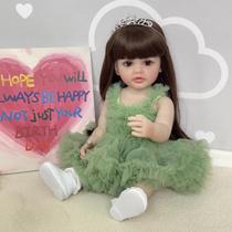 Bebe Reborn Menina 100% Silicone 57 Cm - Isah Bebe Reborn Menina 100% Silicone 57 Cm - Isah