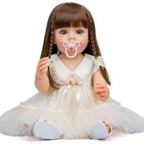 Bebe Reborn Menina 100% Silicone 57 Cm - Jade