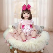 Bebê Reborn Menina 100% Silicone Enxoval Completo + Bolsa